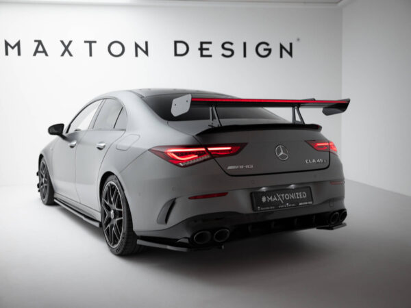 Pol po carbon spoiler with upper swan mounting led mercedes benz cla coupe c118 c118 facelift 21587 7