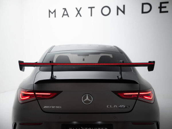 Pol po carbon spoiler with upper swan mounting led mercedes benz cla coupe c118 c118 facelift 21587 9