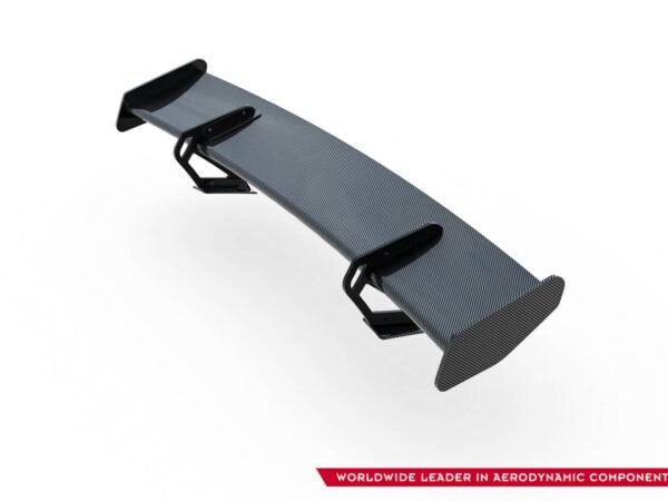 Pol po carbon spoiler with upper swan mounting v 1 led porsche 718 cayman 982c 21520 14