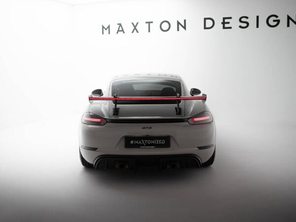 Pol po carbon spoiler with upper swan mounting v 1 led porsche 718 cayman 982c 21520 16