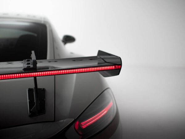 Pol po carbon spoiler with upper swan mounting v 1 led porsche 718 cayman 982c 21520 19