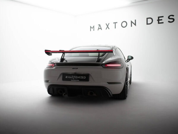 Pol po carbon spoiler with upper swan mounting v 1 led porsche 718 cayman 982c 21520 20