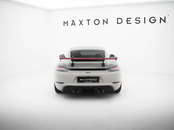 Pol po carbon spoiler with upper swan mounting v 1 led porsche 718 cayman 982c 21520 21