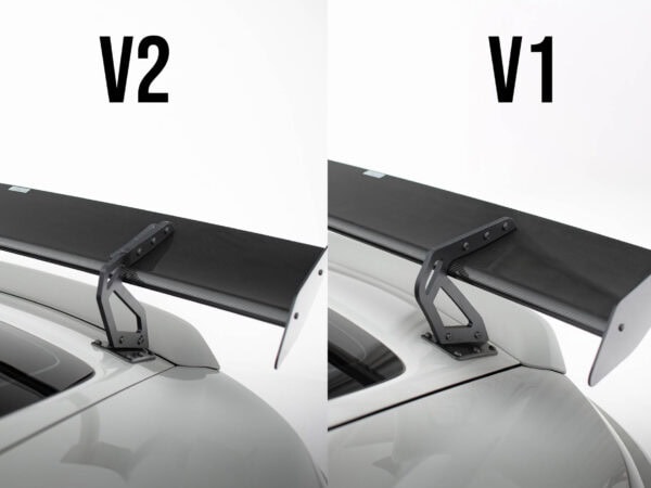 Pol po carbon spoiler with upper swan mounting v 1 led porsche 718 cayman 982c 21520 22