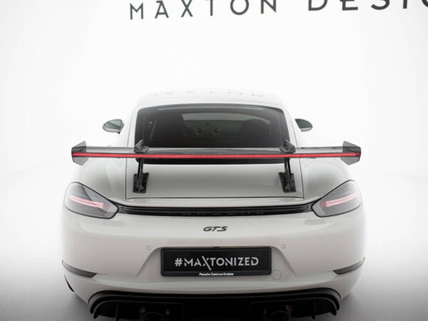 Pol po carbon spoiler with upper swan mounting v 1 led porsche 718 cayman 982c 21520 5