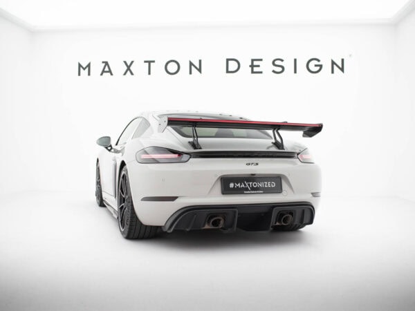 Pol po carbon spoiler with upper swan mounting v 2 led porsche 718 cayman 982c 21524 16