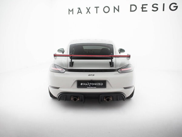 Pol po carbon spoiler with upper swan mounting v 2 led porsche 718 cayman 982c 21524 17
