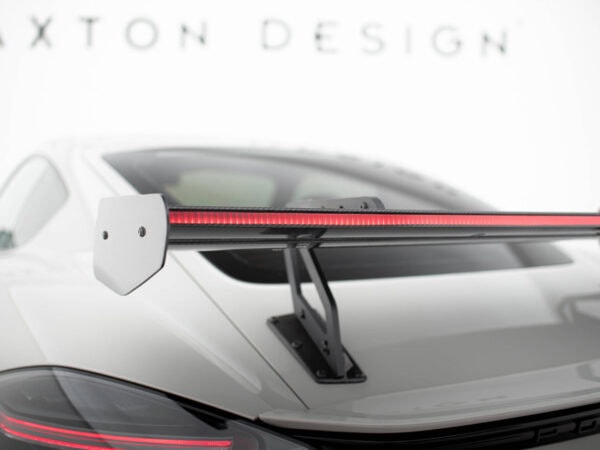 Pol po carbon spoiler with upper swan mounting v 2 led porsche 718 cayman 982c 21524 19