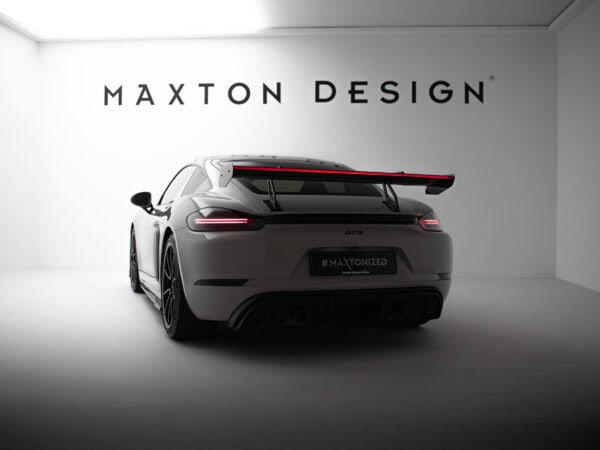 Pol po carbon spoiler with upper swan mounting v 2 led porsche 718 cayman 982c 21524 21