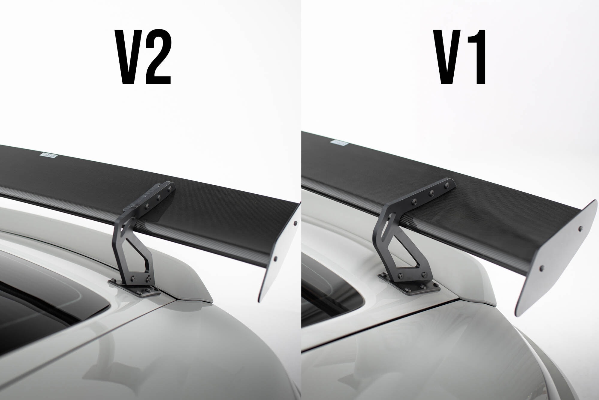 Maxton design prepreg carbon fibre spoiler with upper swan mounting v. 2 + led for porsche 718 cayman 982c - image 4