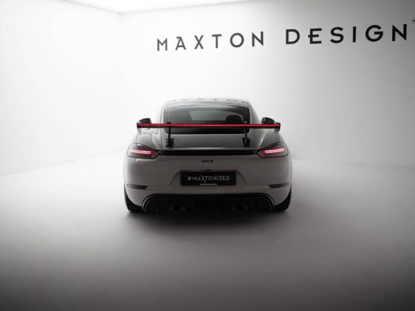 Pol po carbon spoiler with upper swan mounting v 2 led porsche 718 cayman 982c 21524 4
