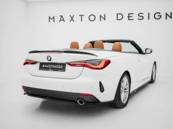 Alternative view of Maxton Design Gloss Black Central Rear Diffuser For BMW 4 Series G22 G23