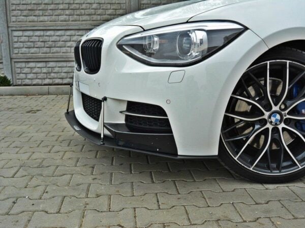Alternative view of Maxton Design Matte Black Front Splitter For BMW 1 Series F20 F21 M Sport Pre LCI