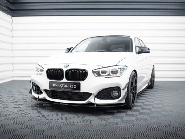 Alternative view of Maxton Design Matte Black Front Splitter V.1 For BMW 1 Series F20 F21 M Sport LCI
