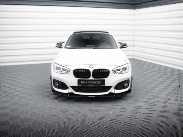 Alternative view of Maxton Design Matte Black Front Splitter V.2 For BMW 1 Series F20 F21 M Sport LCI