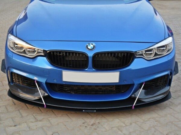 Alternative view of Maxton Design Gloss Black Front Splitter V.3 For BMW 4 Series F32 F36 F33 M Sport