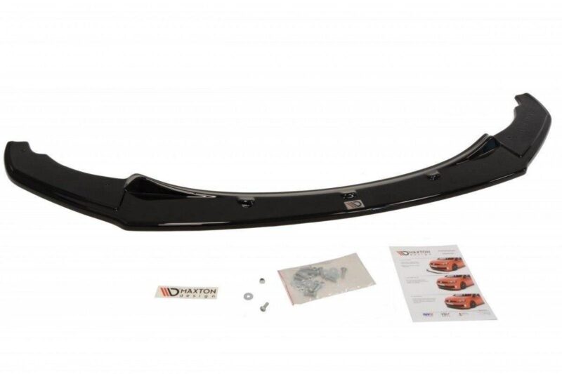 Maxton design gloss black front splitter for bmw 1 series f20 f21 m sport pre lci