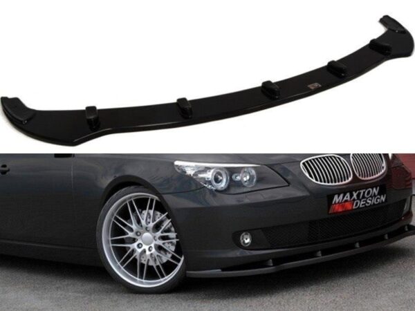 Alternative view of Maxton Design Gloss Black Front Splitter For BMW 5 Series E60 E61 LCI