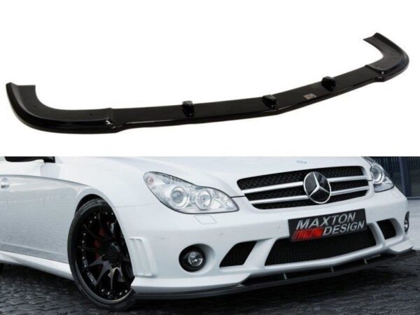 Alternative view of Maxton Design Gloss Black AMG W204 Style Front Splitter For Mercedes-Benz CLS C219