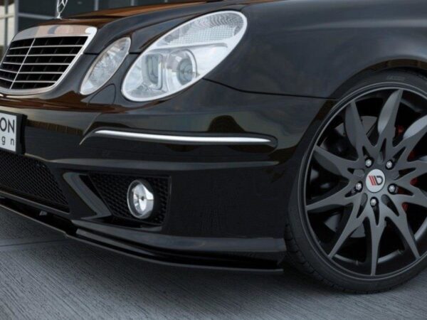 Alternative view of Maxton Design Gloss Black Front Splitter For Mercedes-Benz AMG W211 LCI