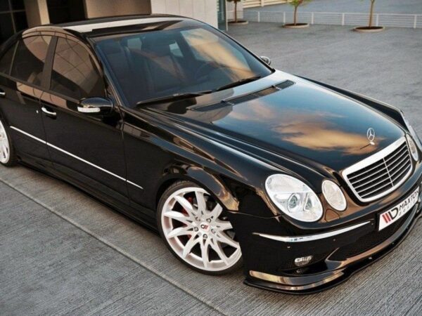 Alternative view of Maxton Design Gloss Black Front Splitter For Mercedes-Benz AMG W211 Pre LCI