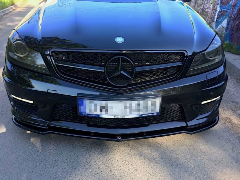 Maxton design front splitter for mercedes-benz amg c63 w204 s204 lci