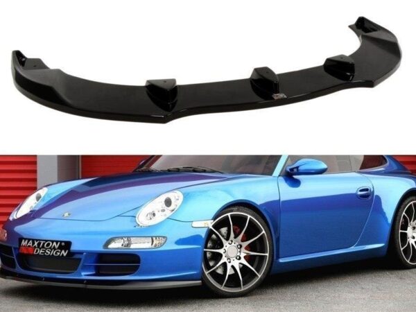 Alternative view of Maxton Design Gloss Black Front Splitter For Porsche 911 Carrera 997.1 Pre LCI