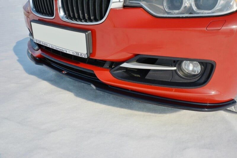 Maxton design matte black front splitter v. 1 bmw 3 f30 f31