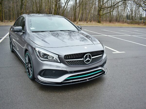 Alternative view of Maxton Design Gloss Black Front Splitter V.1 For Mercedes-Benz AMG CLA C117 LCI