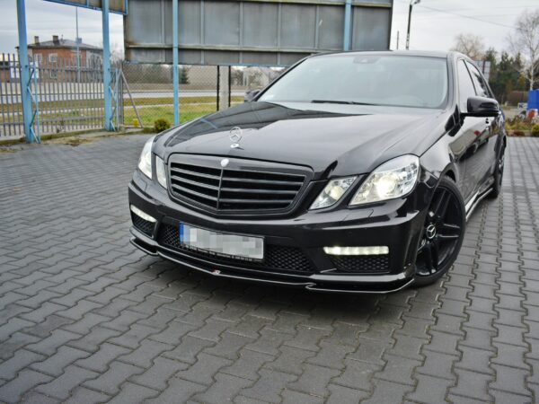 Alternative view of Maxton Design Gloss Black Front Splitter V.1 For Mercedes-Benz AMG E63 W212
