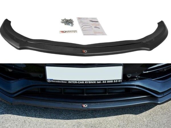 Alternative view of Maxton Design Gloss Black Front Splitter V.1 For Mercedes-Benz AMG W176 LCI