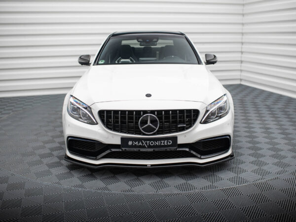 Alternative view of Maxton Design Gloss Black Front Splitter V.1 For Mercedes-Benz AMG C63 W205 S205