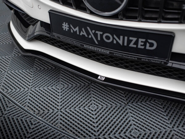 Pol po front splitter v 1 mercedes amg c63 sedan estate w205 s205 5637 5