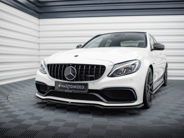 Pol po front splitter v 1 mercedes amg c63 sedan estate w205 s205 5637 6