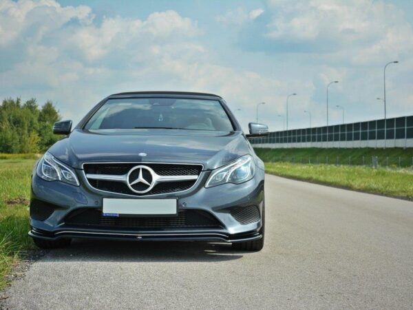 Pol po front splitter v 1 mercedes benz e coupe cabrio c207 facelift a207 facelit 5641 2