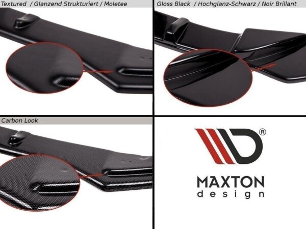 Pol po front splitter v 1 mercedes benz e coupe cabrio c207 facelift a207 facelit 5641 8