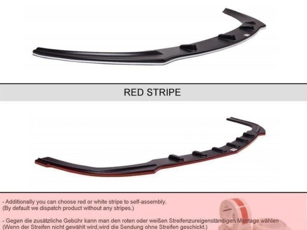Pol po front splitter v 1 mercedes benz e coupe cabrio c207 facelift a207 facelit 5641 9