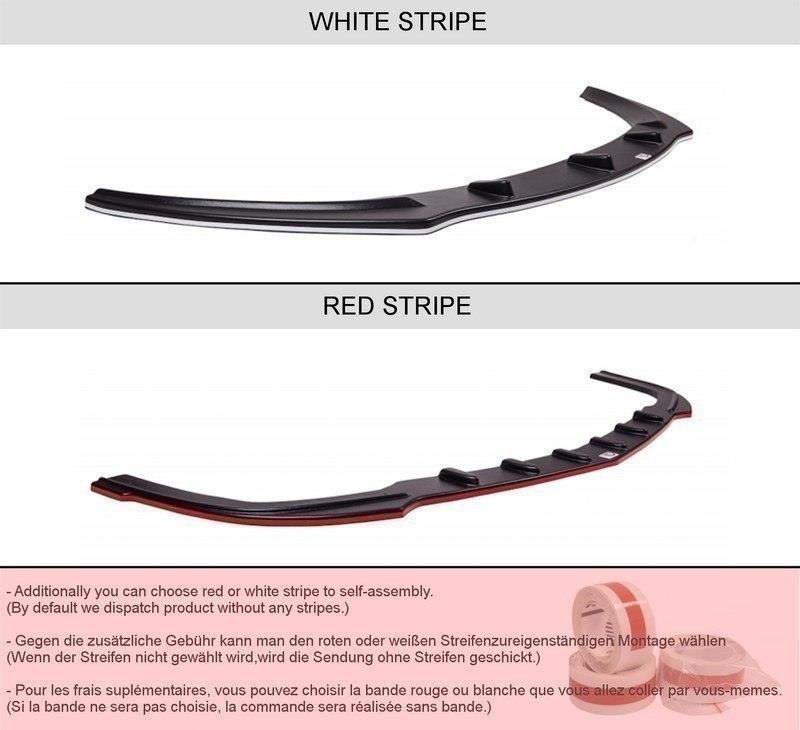 Maxton design gloss black front splitter v. 1 for mercedes-benz c207 a207 - image 9