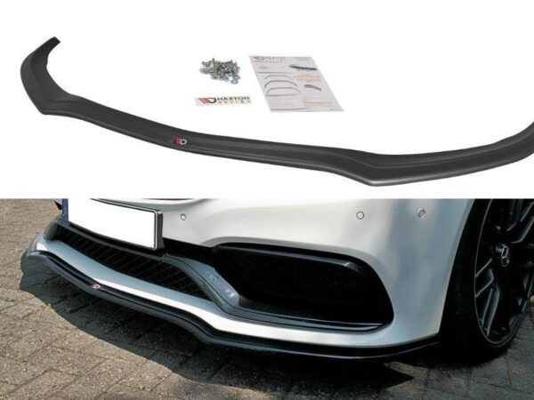 Alternative view of Maxton Design Gloss Black Front Splitter V.1 For Mercedes-Benz AMG C205 C63