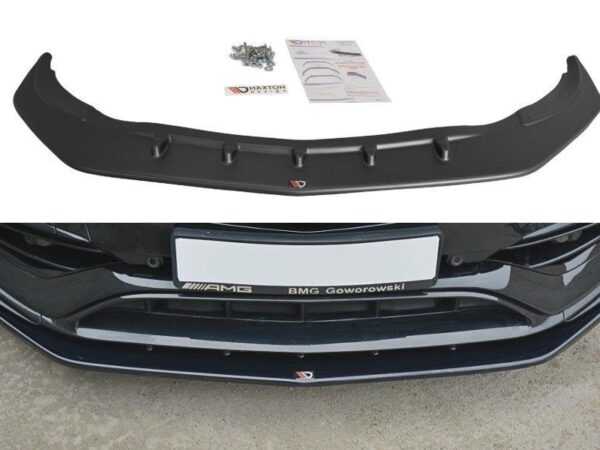 Alternative view of Maxton Design Gloss Black Front Splitter V.1 For Mercedes-Benz AMG A45 C117 LCI