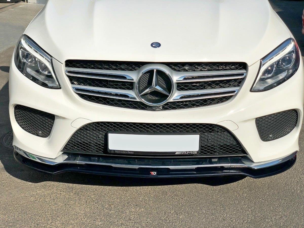 Maxton design gloss black front splitter v. 1 for mercedes-benz amg w166 - image 5