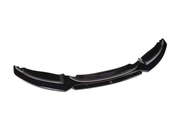 Maxton design gloss black front splitter v. 1 for bmw 1 series e82 lci m sport