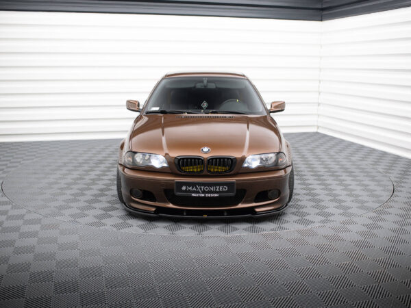 Alternative view of Maxton Design Gloss Black Front Splitter V.1 For BMW 3 Series E46 M Sport