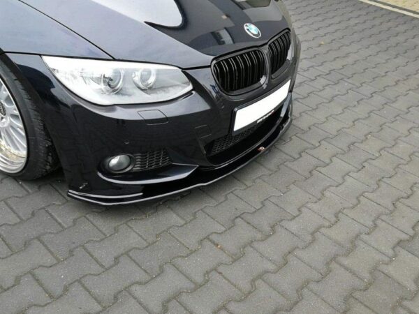 Alternative view of Maxton Design Gloss Black Front Splitter V.1 For BMW 3 Series E92 M Sport LCI