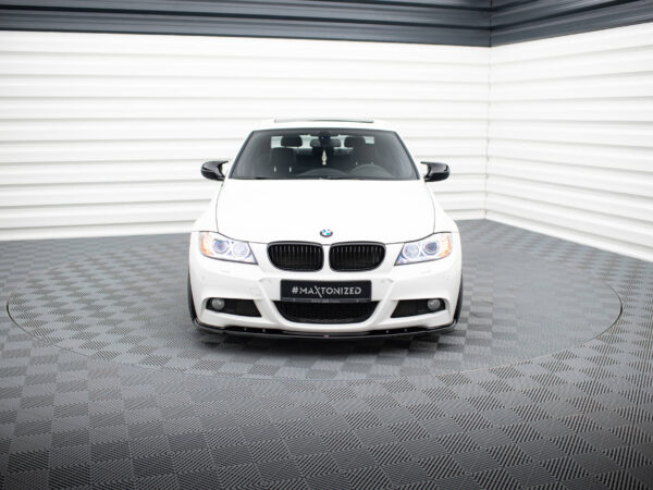 Alternative view of Maxton Design Gloss Black Front Splitter V.1 For BMW 3 Series E90 E91 M Sport LCI