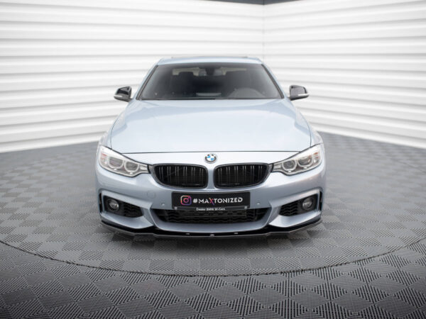 Alternative view of Maxton Design Gloss Black Front Splitter V.1 For BMW 4 Series F32 F33 F36 M Sport