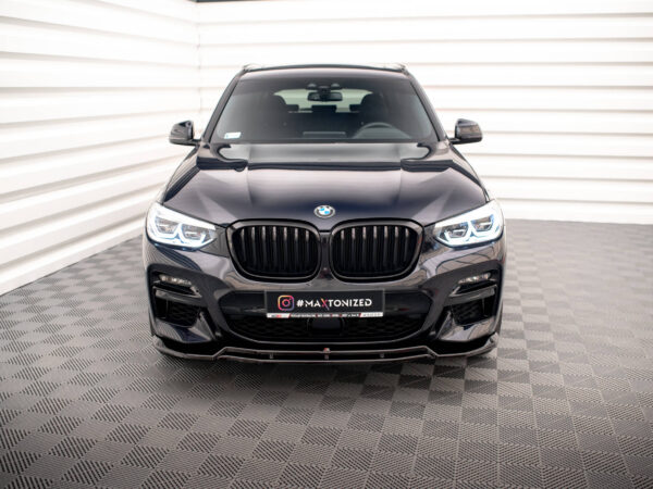 Alternative view of Maxton Design Gloss Black Front Splitter V.1 For BMW X3 G01 M40d M40i M Sport