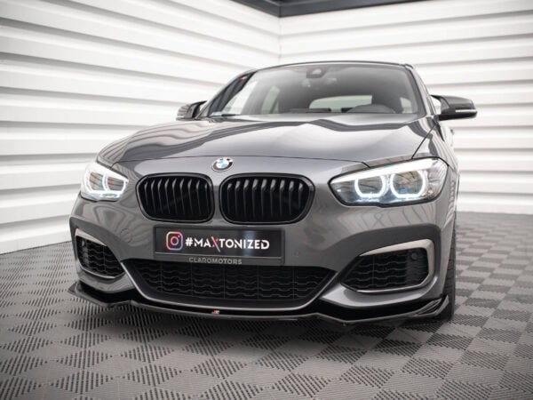Alternative view of Maxton Design Gloss Black Front Splitter V.2 For BMW 1 Series F20 F21 M Sport LCI