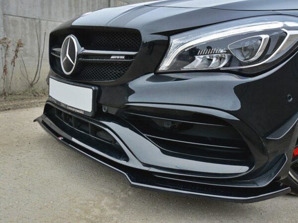 Alternative view of Maxton Design Gloss Black Front Splitter V.2 For Mercedes-Benz AMG CLA A45 C117 LCI