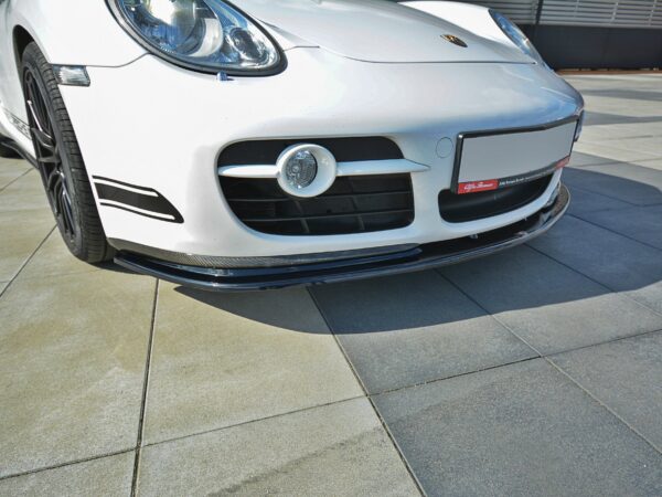 Maxton Design Gloss Black Front Splitter V.2 For Porsche Cayman S 987C